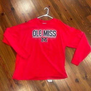 Ole Miss long sleeved T SHIRT